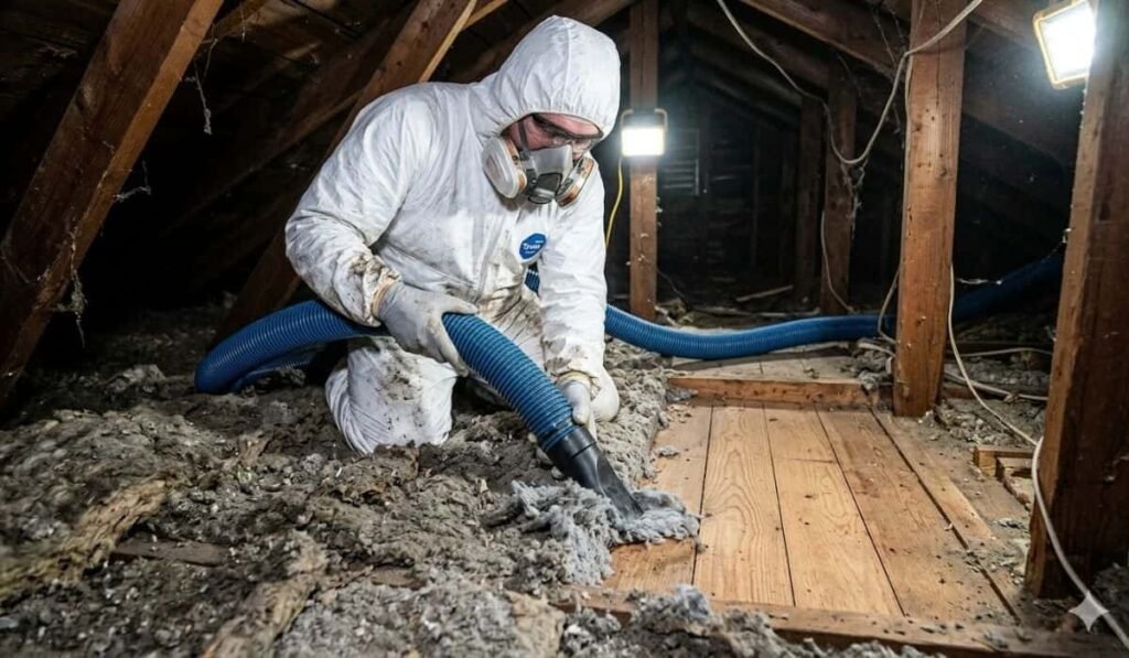 Insulation removal in Glenwood, Il