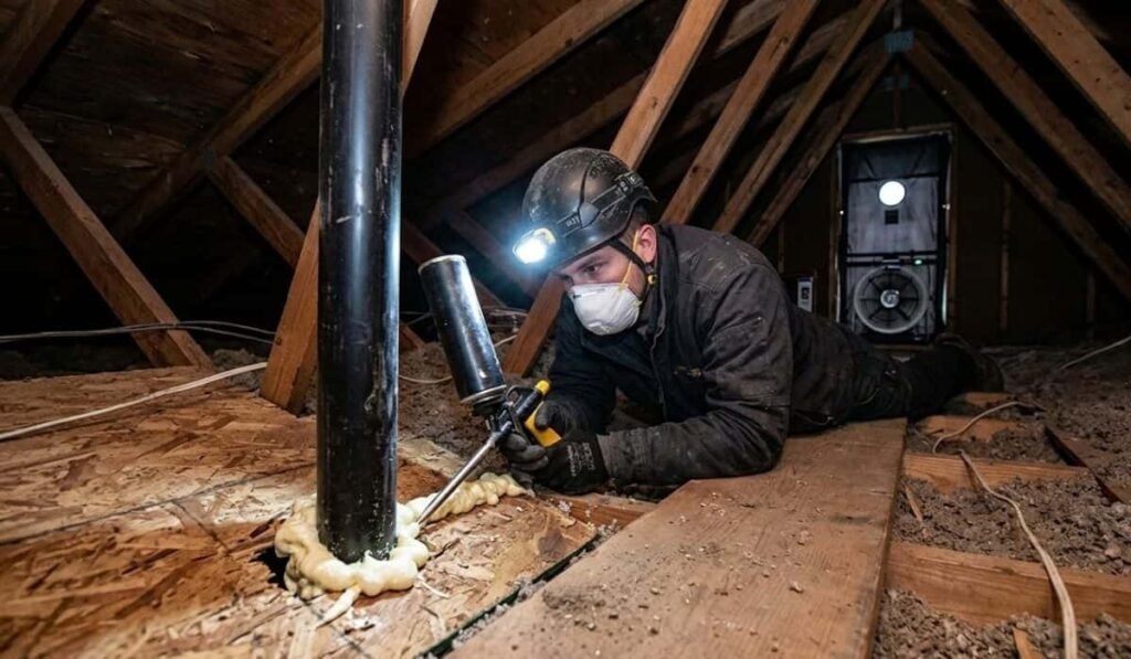 Air Sealing in Glenwood